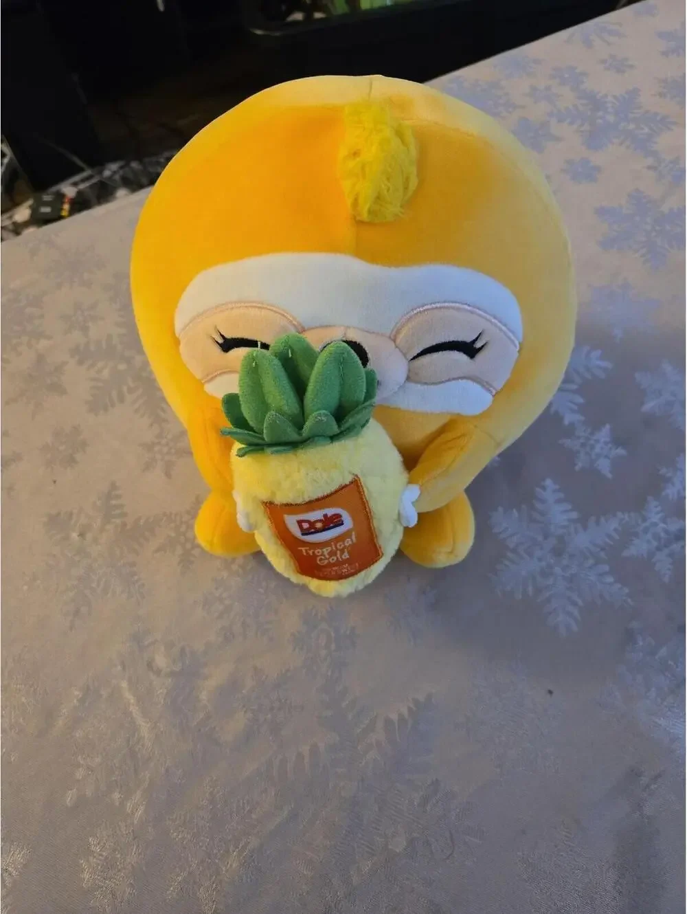 Dole Tropical Gold Sloth Plush Squishmallow-Style Stuffed Animal